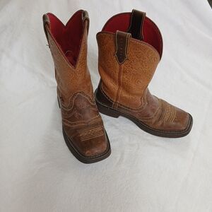 Justin Gypsy 6.5B Womens Ladies Boots Leather Rodeo Country Cowgirl Western FLAW